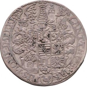 Sasko-Weimar, Friedrich Wilhelm a Johann, 1573 - 1603, 1/2 Tolar 1594, podobný jako Reim.4504, podo
