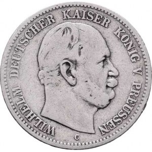 Prusko, Wilhelm I., 1861 - 1888, 2 Marka 1877 C, KM.506, 10.823g, dr.hr., dr.škr.,
