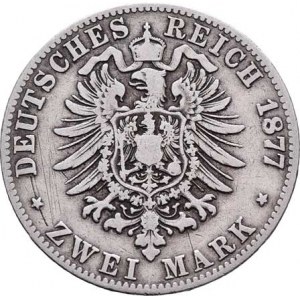 Prusko, Wilhelm I., 1861 - 1888, 2 Marka 1877 C, KM.506, 10.823g, dr.hr., dr.škr.,
