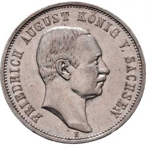 Sasko, Friedrich August III., 1904 - 1918, 3 Marka 1909 E, Drážďany, KM.1267 (Ag900), 16.653g,