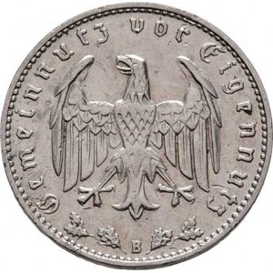 Německo - 3.říše, 1933 - 1945, Marka 1939 B, KM.78, 4.744g, dr.hr., dr.rysky RR!