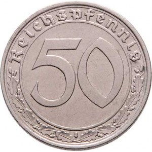 Německo - 3.říše, 1933 - 1945, 50 Fenik 1938 A (Ni), KM.95, 3.490g, nep.hr.,