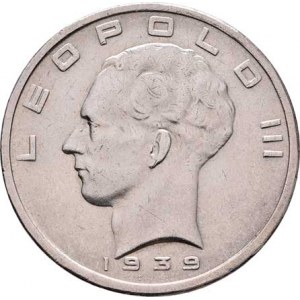 Belgie, Leopold III., 1934 - 1950, 50 Frank 1939 - BELGIE / BELGIQUE, KM.122.1 (Ag835),