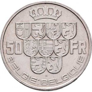 Belgie, Leopold III., 1934 - 1950, 50 Frank 1939 - BELGIE / BELGIQUE, KM.122.1 (Ag835),
