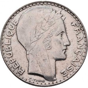 Francie, III.republika, 1871 - 1940, 20 Frank 1933, Paříž, KM.879 (Ag680), 19.918g,