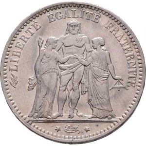 Francie, III.republika, 1871 - 1940, 5 Frank 1875 A, Paříž, KM.820.1 (Ag900), 25.012g,