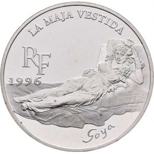 Francie, V.republika, 1959 -, 10 Frank = 1.5 Euro 1996 - Goya - La Maja Vestida,
