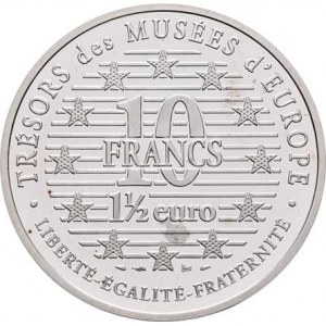 Francie, V.republika, 1959 -, 10 Frank = 1.5 Euro 1996 - Goya - La Maja Vestida,