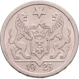 Gdaňsk - město, 2 Gulden 1923, KM.146 (Ag750), 10.022g, nep.hr.,