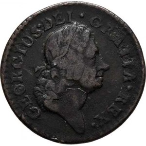 Irsko, George I., 1714 - 1727, Farthing 1723, KM.119 (Cu), 3.853g, dr.hr., dr.úhoz,