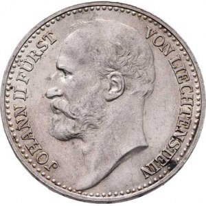 Liechtenstein, Johann II., 1858 - 1929, Koruna 1910, Y.2 (Ag835, pouze 50.000 ks), 5.028g,