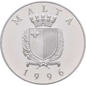 Malta, republika, 1964 -, 5 Libra 1996 - LOH Atlanta - vodní pólo, KM.110