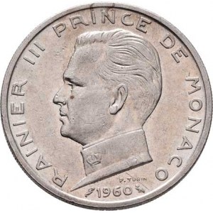 Monako, Rainier, 1949 -, 5 Frank 1960, KM.141 (Ag835), 11.990g, dr.hr.,