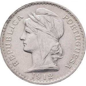 Portugalsko, republika, 1910 -, 50 Centavos 1912, KM.561 (Ag835), 12.601g, nep.hr.,
