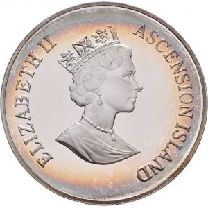 Ascension, Elizabeth II., 1952 -, 50 Pence 1995 - královna matka na rybách, KM.7a