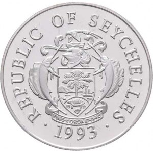 Seychely, republika, 1976 -, 25 Rupie 1993 - LOH 1992 v Barceloně, KM.70 (Ag925,