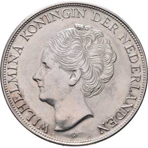 Curacao, Wilhemina, 1890 - 1948, 2.5 Gulden 1944 D, Denver, KM.46 (Ag720, 200.000 ks),