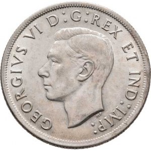 Kanada, George VI., 1936 - 1952, Dolar 1937 - kanoe, KM.37 (Ag800), 23.228g, nep.hr.,