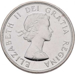 Kanada, Elizabeth II., 1952 -, Dolar 1964 - Charlottetown, KM.58 (Ag800), 23.036g,