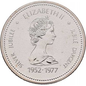 Kanada, Elizabeth II., 1952 -, Dolar 1977 - 25 let vlády, KM.118 (Ag500), 23.743g,