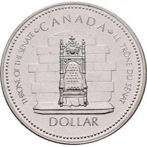 Kanada, Elizabeth II., 1952 -, Dolar 1977 - 25 let vlády, KM.118 (Ag500), 23.743g,