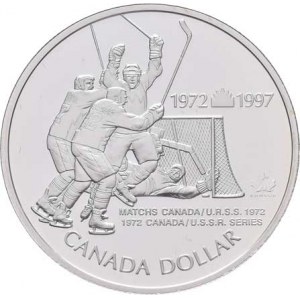 Kanada, Elizabeth II., 1952 -, Dolar 1997 - 25 let hokejové série Kanada/SSSR,