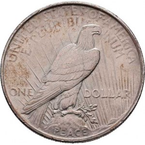 USA, Dolar 1924 - Mírový, KM.150 (Ag900), 26.696g,