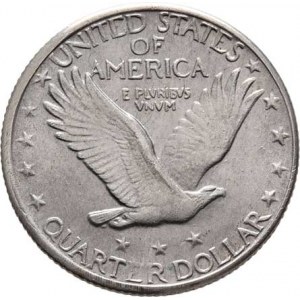 USA, 1/4 Dolar 1917 S - stojící Liberty, KM.145 (Ag900),