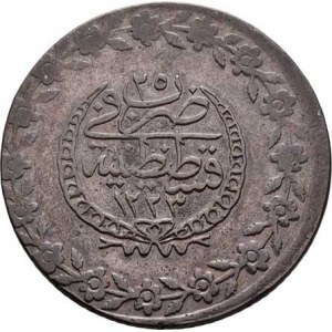 Turecko, Mahmud II., 1808 - 1839, 5 Piastr AH.1223, 25.rok vlády (= 1832), KM.591,