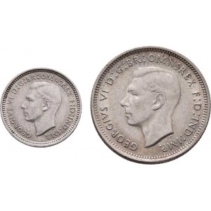 Austrálie, George VI., 1936 - 1952, Shilling 1948 bz, Melbourne, KM.39a (Ag500), 5.642g,