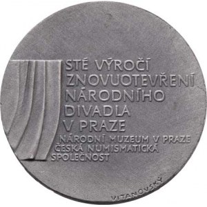 Medaile vydané Českou numismatickou společností, Vitanovský - 100 let Národního divadla 1983 -