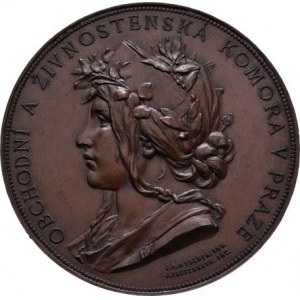 Myslbek a Tautenhayn, Obchodní a živnost. komora v Praze - AE medaile b.l.-