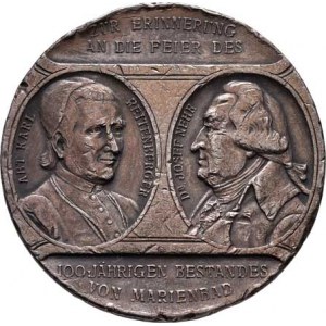 Mariánské Lázně (Marienbad), Neuberger - AR medaile sto let založení lázní 1908 -