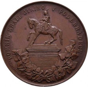 Poděbrady, Šantrůček - odhalení pomníku krále Jiřího 1896 - král