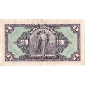 Československo - státovky II. emise, 5000 Koruna 1920, série C, BHK.17c, He.17b.s1,