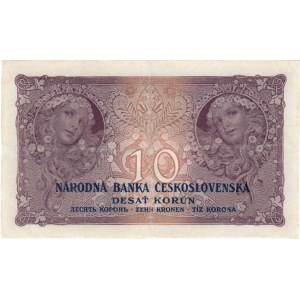 Československo - bankovky Národ. banky Československé, 10 Koruna 1927, série P015, BHK.22a, He.22a,