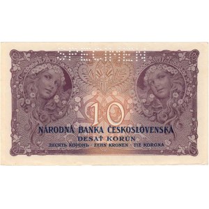 Československo - bankovky Národ. banky Československé, 10 Koruna 1927, série P026, BHK.22a, He.22a.