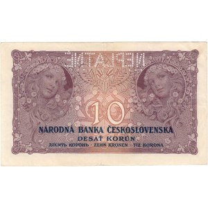 Československo - bankovky Národ. banky Československé, 10 Koruna 1927, série B014, BHK.22d, He.22b.