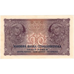 Československo - bankovky Národ. banky Československé, 10 Koruna 1927, série N126, BHK.22e, He.22b