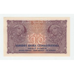 Československo - bankovky Národ. banky Československé, 10 Koruna 1927, série N199, BHK.22e, He.22b.