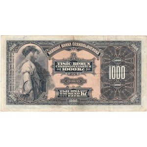 Československo - bankovky Národ. banky Československé, 1000 Koruna 1932, série B, BHK.26, He.26a.s2