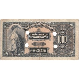 Československo - bankovky Národ. banky Československé, 1000 Koruna 1932, série C, BHK.26, He.26a.s4