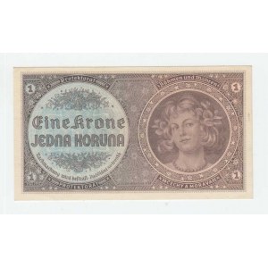 Protektorát Čechy a Morava, 1939 - 1945, 1 Koruna (1940) - sér. H032, BHK.30, He.32b neperf.