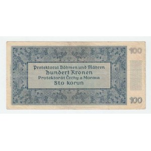 Protektorát Čechy a Morava, 1939 - 1945, 100 Koruna 1940 - 2.vyd., série 08B, BHK.33a, He.35a,