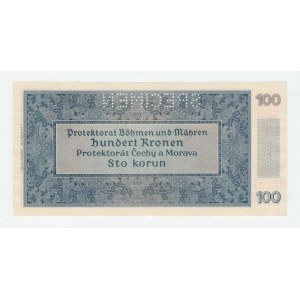 Protektorát Čechy a Morava, 1939 - 1945, 100 Koruna 1940 - 2.vyd., série 17A, BHK.33a,