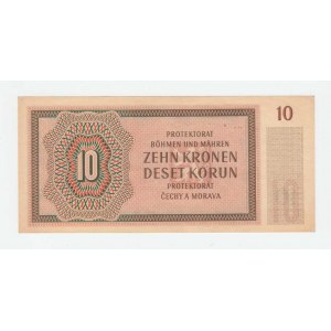 Protektorát Čechy a Morava, 1939 - 1945, 10 Koruna 1942 - série 04N, BHK.37b, He.39b1,