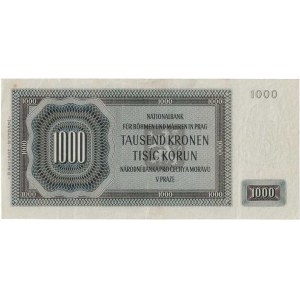 Protektorát Čechy a Morava, 1939 - 1945, 1000 Koruna 1942 - 2.vyd.- sér. CHb, BHK.39a, He.41a,