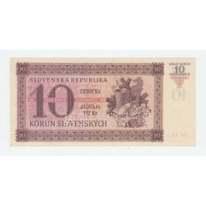 Slovenská republika, 1939 - 1945, 10 Koruna 1943, série Su11, BHK.54b, He.58a2.s2,