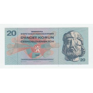 Československo - bankovky 1970 - 1989, 20 Koruna 1970, série F04, BHK.100, He.113a