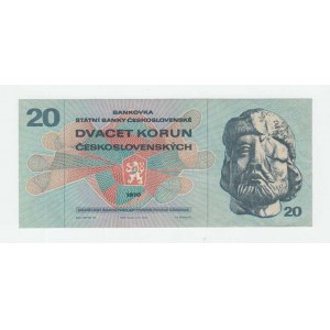 Československo - bankovky 1970 - 1989, 20 Koruna 1970, série L67, BHK.100, He.113a